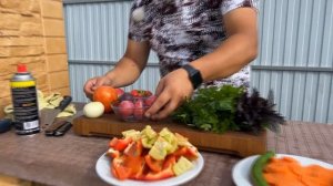 БУГЛАМА. Томленые Бараньи РЕБРЫШКИ с овощами в казане.