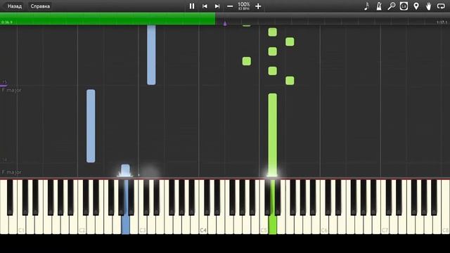 Gravity Falls Theme | Easy Piano Tutorial | Synthesia смотреть онлайн