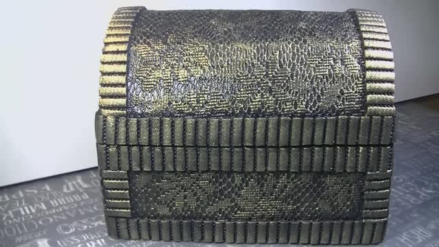 Шкатулка из картонной коробки и коврика пвх . Шкатулка своими руками . смотреть онлайн