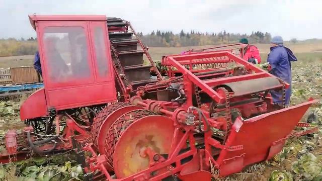 Комбайн капустоуборочный МКК-2 смотреть онлайн
