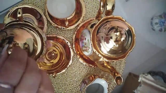 Распаковка золотого сервиза Германия!🇩🇪