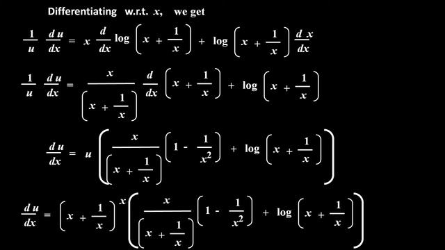 26. Derivative Find dy by dx of y = (x+1 upon x)^x + x^(x+1 upon x) смотреть онлайн