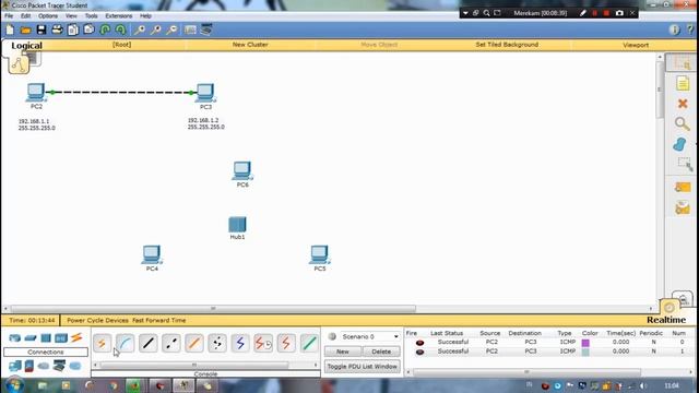 Belajar Cisco Packet Tracer - Menghubungan Komputer dengan Komputer, Hub dan Switch смотреть онлайн