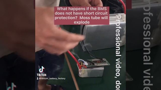 What happens if the lithium battery has no short circuit protection？ #lifepo4 смотреть онлайн