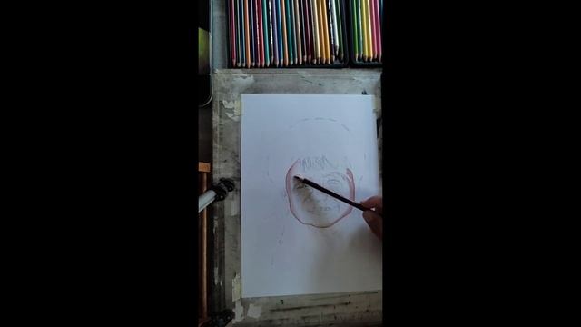 Work In Progress Portrait Art Using Prisma Color Pencils | Artist Adventures смотреть онлайн