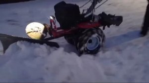 15.12.2024г. Мотоблок Зубр МТШ-500 снова в деле. Чистка мокрого снега.