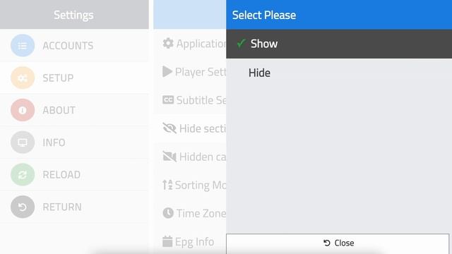 How to hide sections from the main menu | SmartOne App смотреть онлайн
