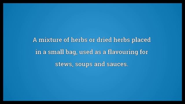 Bouquet garni Meaning смотреть онлайн