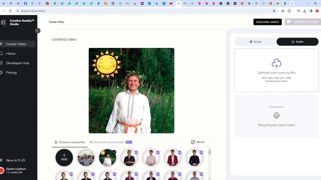Фото умеет говорить на разных языках - Нейросеть D-ID API смотреть онлайн