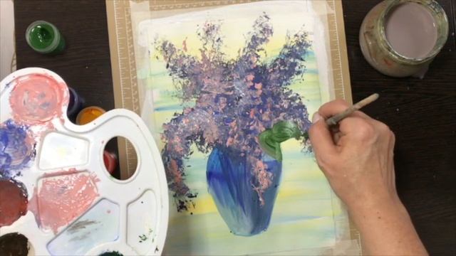 Мастер Класс. Правополушарное рисование "Сирень" смотреть онлайн