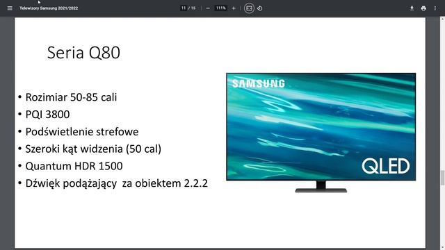 Jaki telewizor Samsung QLED w 2022 roku wybrać ? Ciekawy model Qled w formie obrazu ? смотреть онлайн