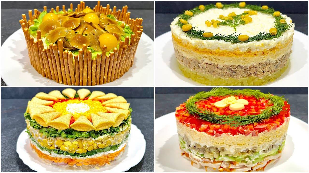 Лучшие 4 Салата на НОВЫЙ ГОД 2025!! ПОПРОБУЙТЕ и НЕ ПОЖАЛЕЕТЕ!! смотреть онлайн