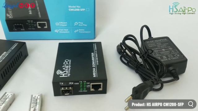 HS AIRPO CM1200 SFP GiGABITE MEDIA CONVERTER + SFP - (92914) смотреть онлайн