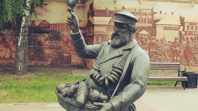 "Ярмарка". Скульптурные композиции в Серпухове. смотреть онлайн