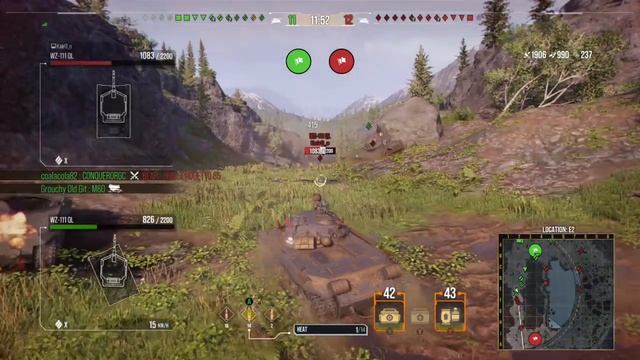World of tanks, gameplay, xboxone, WZ 111 QL, Lakeville. #console #worldoftanks #xboxone смотреть онлайн