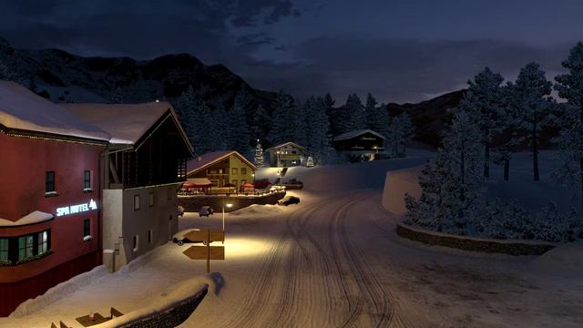 Euro Truck Simulator 2 ИВЕНТ ЗИМА НОЧЬ смотреть онлайн