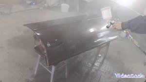 Тест краскопульт  WALCOM slim X-LIGHT 1.3 HVLP горажный вариант