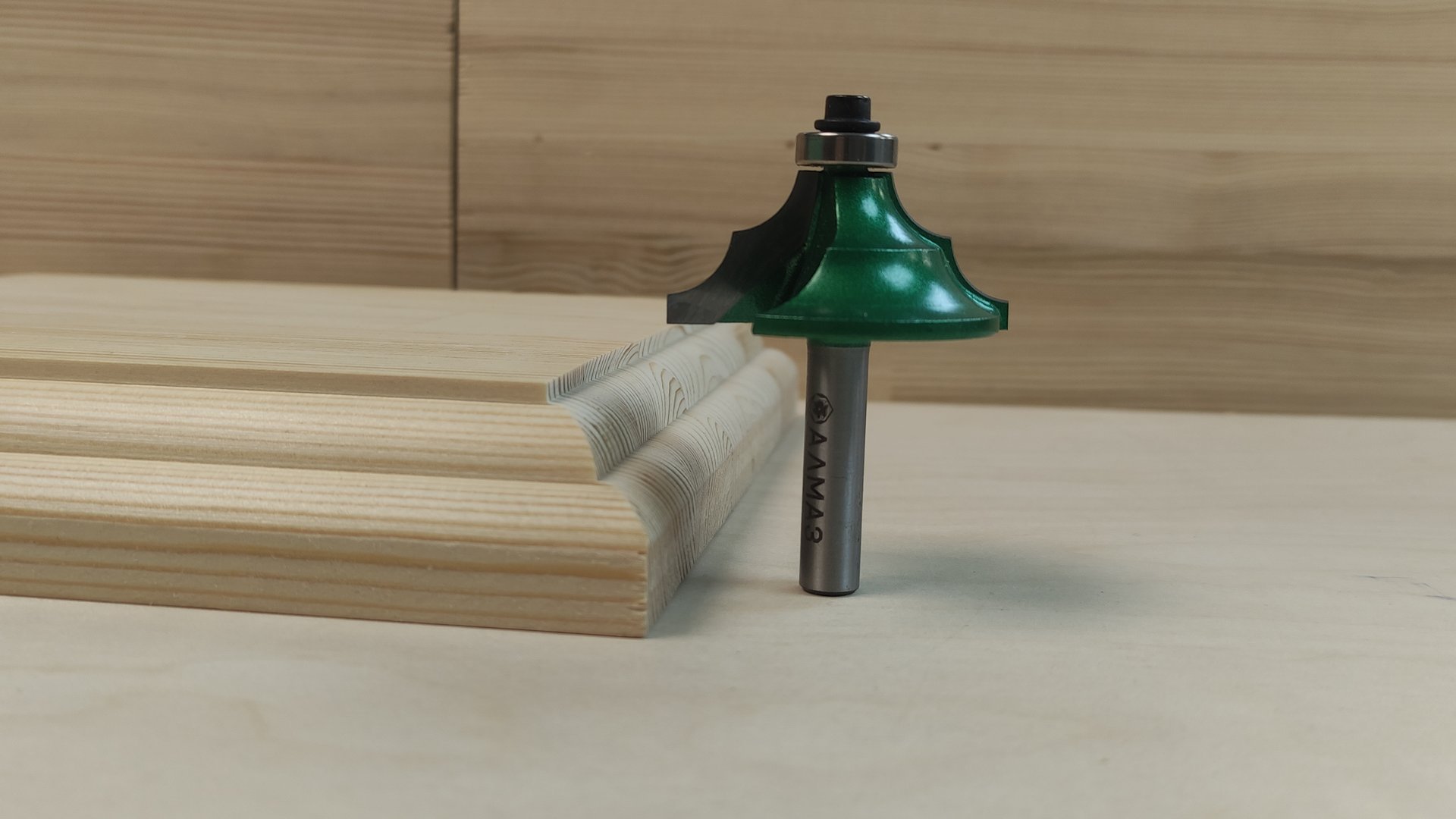 Фрезы для ручного фрезера. Обзор получаемых профилей после обработки фасонными фрезами. смотреть онлайн