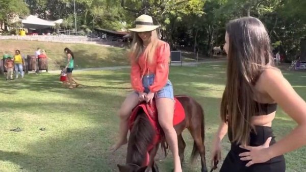 [Riding Adventure] 2 ladies Riding on the pony #riders #ladies