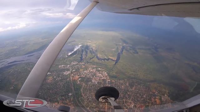 Tandem Jump of Maria at Victiria Falls. Tandem skydiving it awesom смотреть онлайн