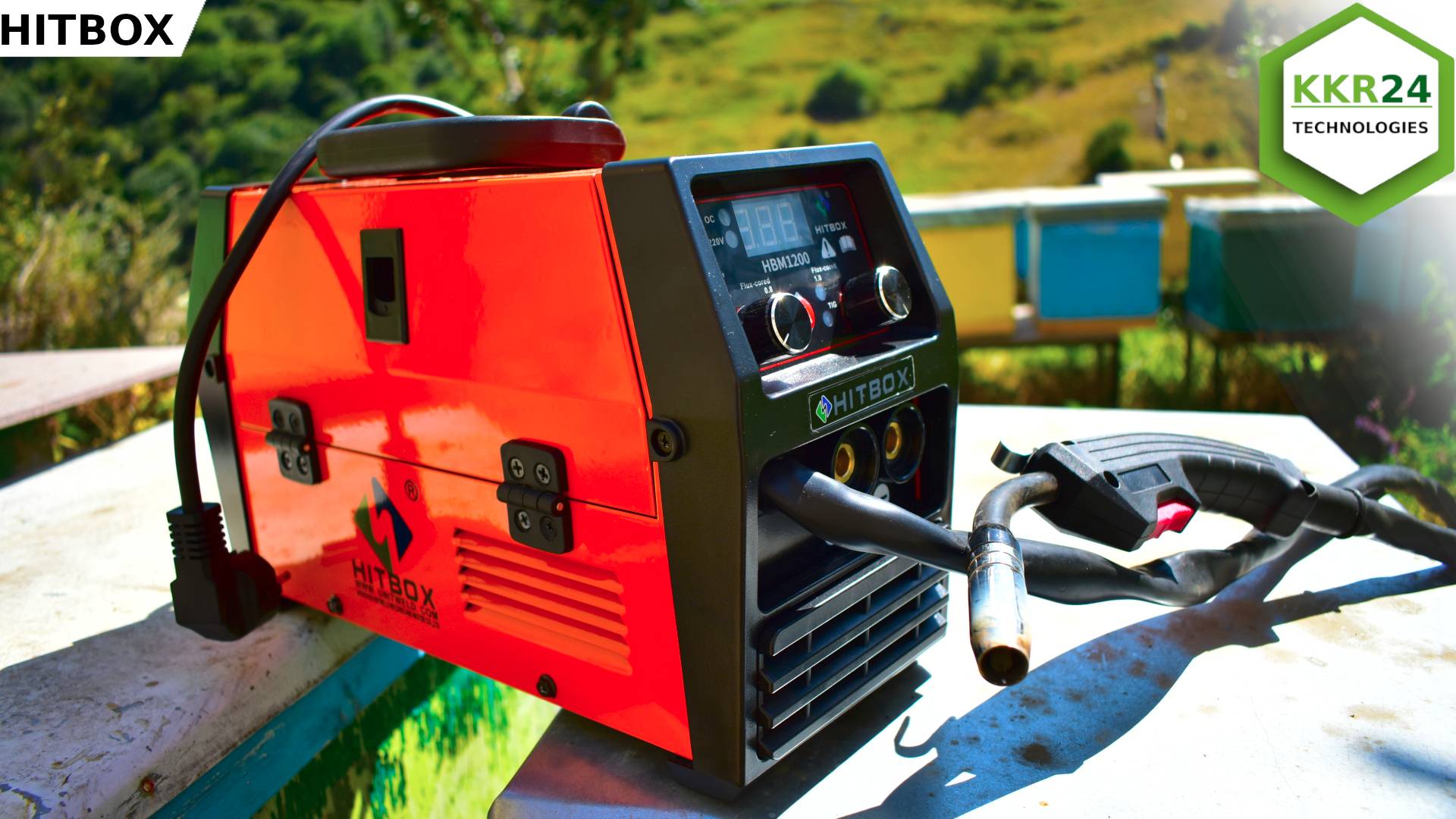 ХИТ ПРОДАЖ!!! Полуавтомат  без газа HITBOX HBM1200 Сварочный аппарат 3 в 1