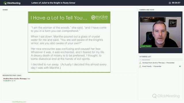 Letters Of Juliet To The Knight In Rusty Armor Webinar