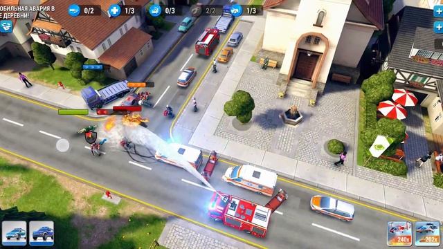 Автомобильная авария в центре деревни!Traffic accident in village center! EMERGENCY HQ смотреть онлайн