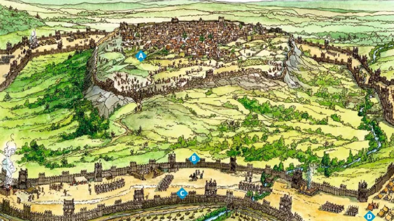 Битва при Алезии 75 000 легионеров vs 350 000 галлов смотреть онлайн