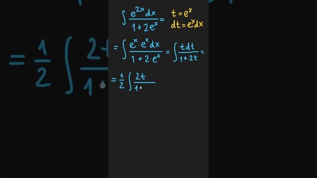 Интегрирование. Замена переменной. #math #maths #calculus #integration #substitution смотреть онлайн