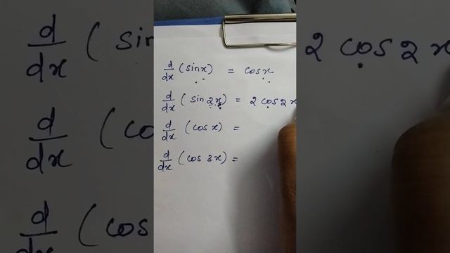 Differentiation of sinx cosx sin2x cos3x easy problem смотреть онлайн