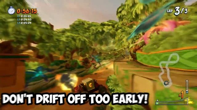 CTR Nitro Fueled - Developer Times Guide for All Tracks (One Quick Tip for Each Tracks) смотреть онлайн