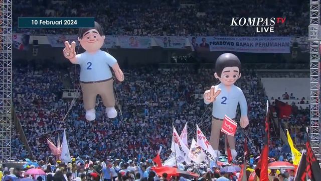 Begini Suasana Kampanye Akbar Prabowo-Gibran di GBK смотреть онлайн