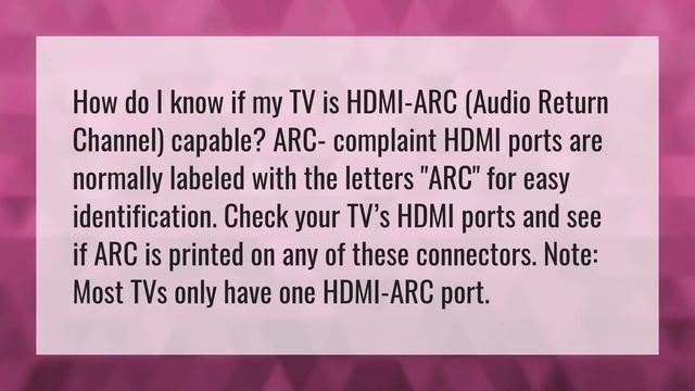 How do I know if my TV has HDMI ARC? смотреть онлайн