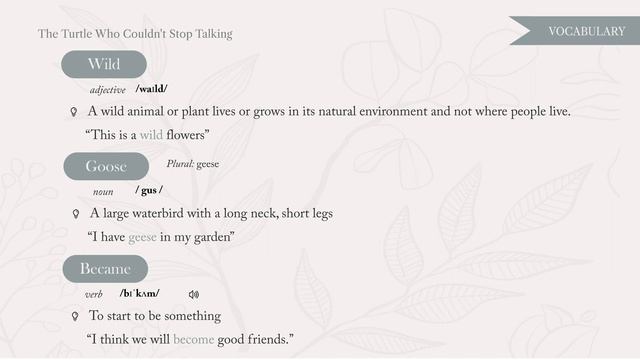 Learn English Through Story 🌙 LEVEL 1 - A1 - BEGINNER 🌙 THE TURTLE WHO COULDN'T STOP TALKING