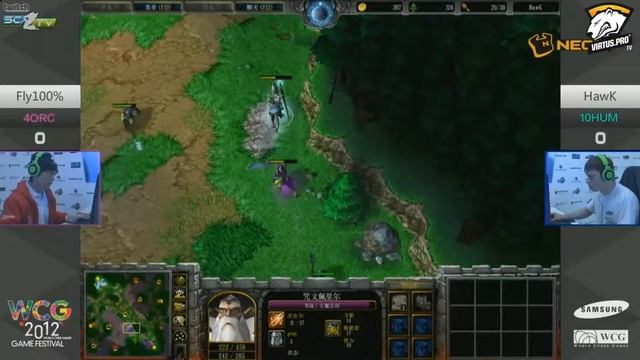 WCG 2012 WC3: Group Stage Fly vs Hawk смотреть онлайн