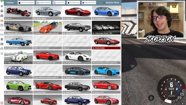 JOGUEI UM BUGATTI DE CIMA DE UMA MONTANHA!! (BeamNg Drive) смотреть онлайн