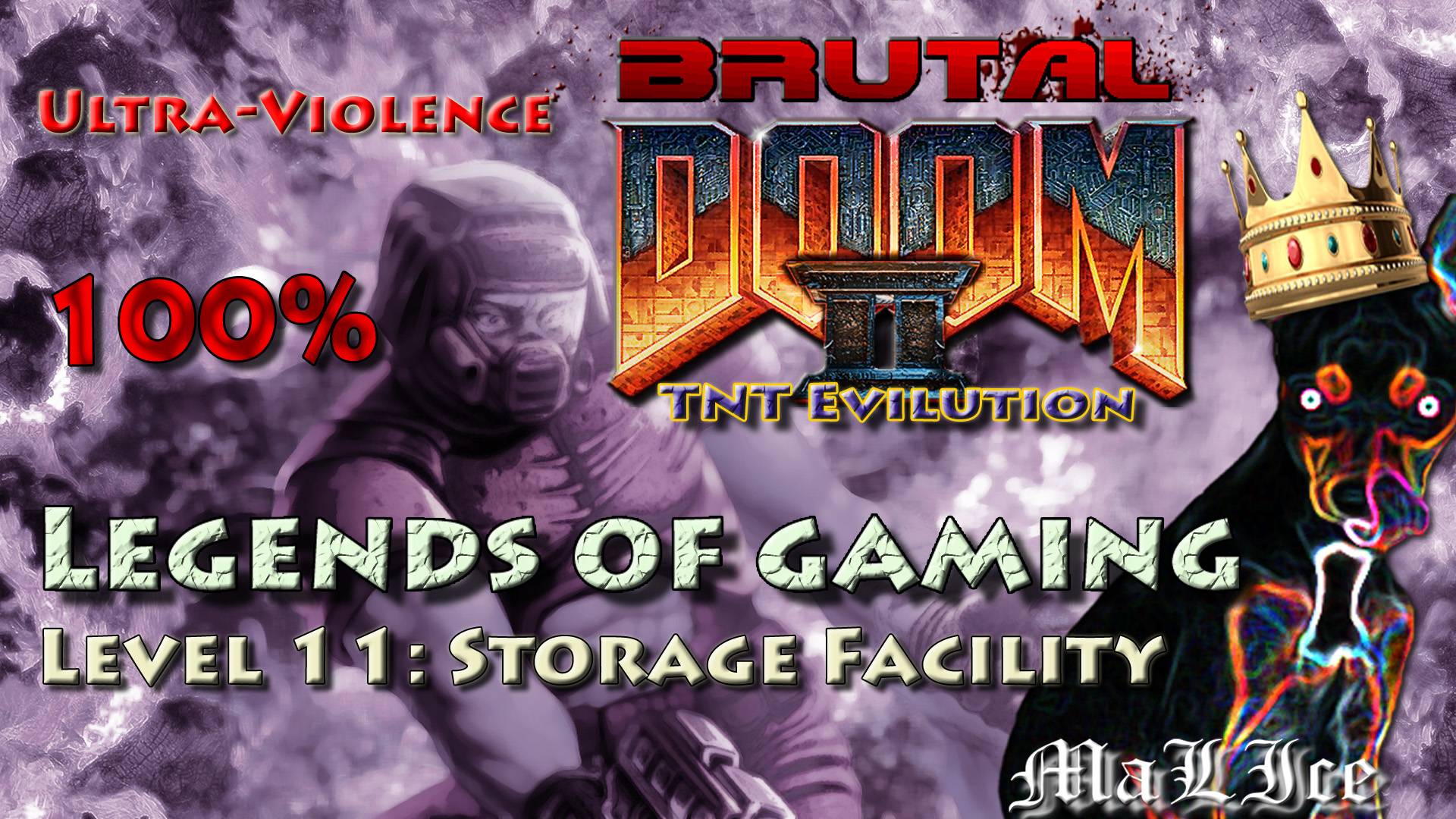 Brutal Doom 2 TNT: Evilution - Level 11: Storage Facility смотреть онлайн