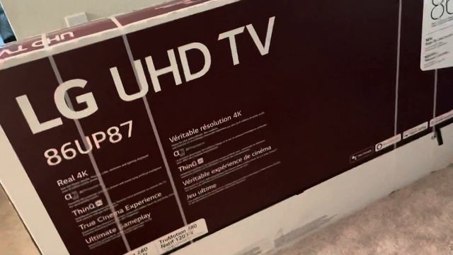 BOUGHT MY 5 YEAR OLD SON A LG 86 INCH TV. смотреть онлайн