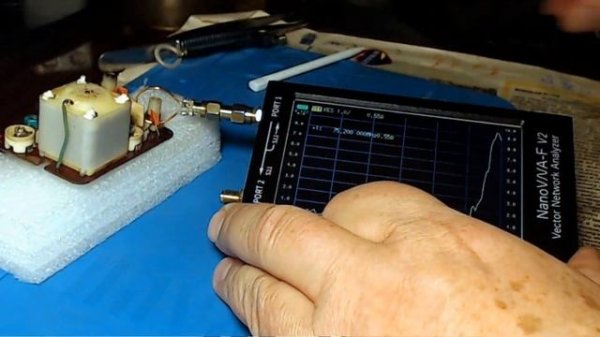 NanoVNA в режиме ГИРа.