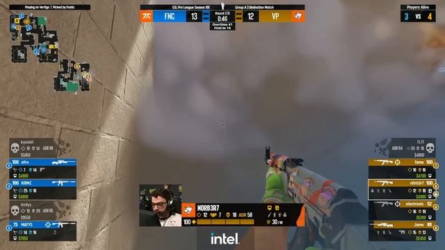 LAST CHANCE! Virtus.pro vs fnatic - HIGHLIGHTS - ESL Pro League Season 19 l CS2 смотреть онлайн