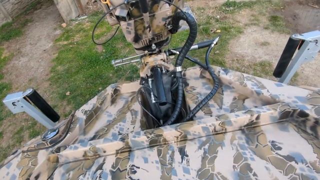 Двух консольная лодка болотоход с мотором prodraiv 37 hp!!! смотреть онлайн