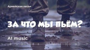 За что мы пьём? (армейская) - Artificial Intelligence (AI) music, video