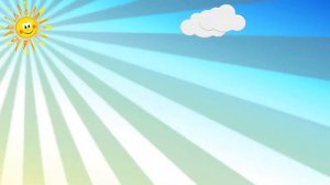 Детский футаж - Солнышко на небе (HD-1080)