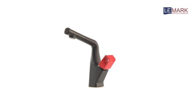 Смеситель для кухни/умывал с вытягивающимся поворотным изливом с изм. высотой LEMARK SOUL LM6008BR смотреть онлайн