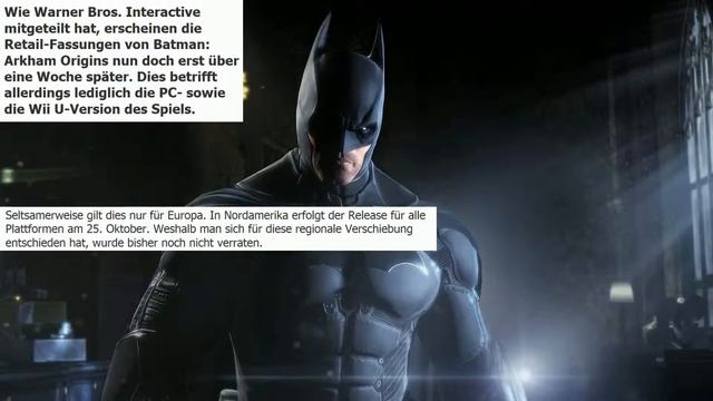 Batman Arkham Origins Disk Version kommt für wii u und Pc Später смотреть онлайн
