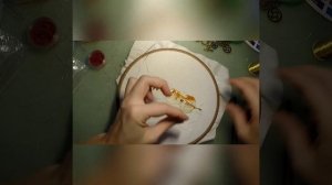 Вышивка золотыми нитками . Goldwork embroidery