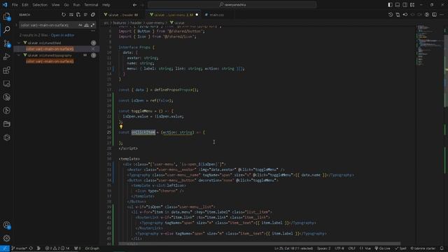 Разработка интернет-магазина. Frontend. Vue 3. Typescript. Pinia #5 UserMenu, PersonStore смотреть онлайн