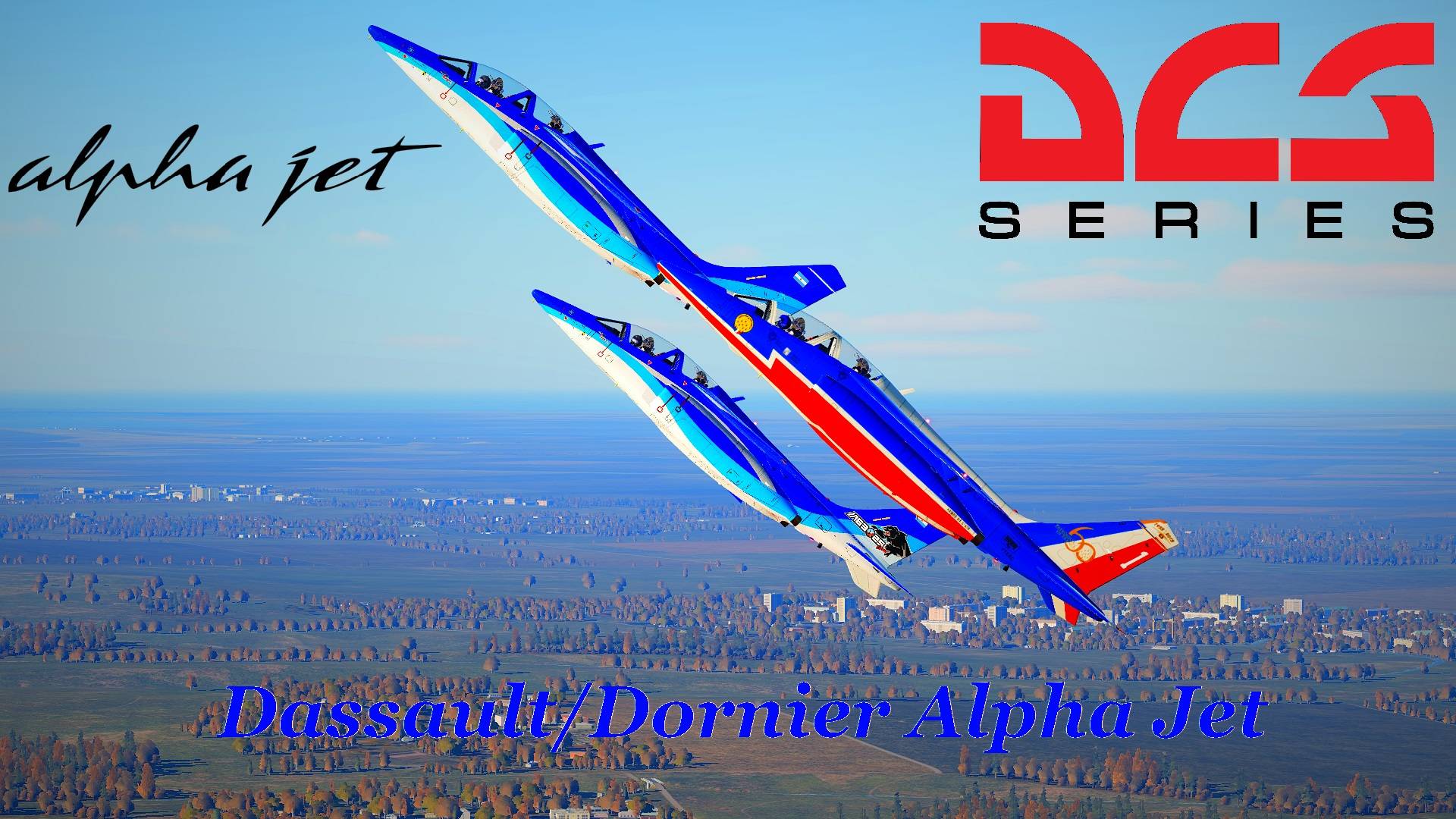 DCSWorld.Облёт мода  Alpha Jet. Первый полёт. Alpha Jet Mod Flyby. First Flight.