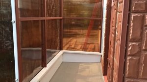 Веранда из поликарбоната. Финал.