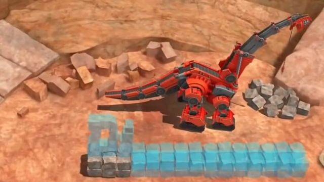 Динозавры роботы Забавная стройка Динотракс Dinotrux смотреть онлайн